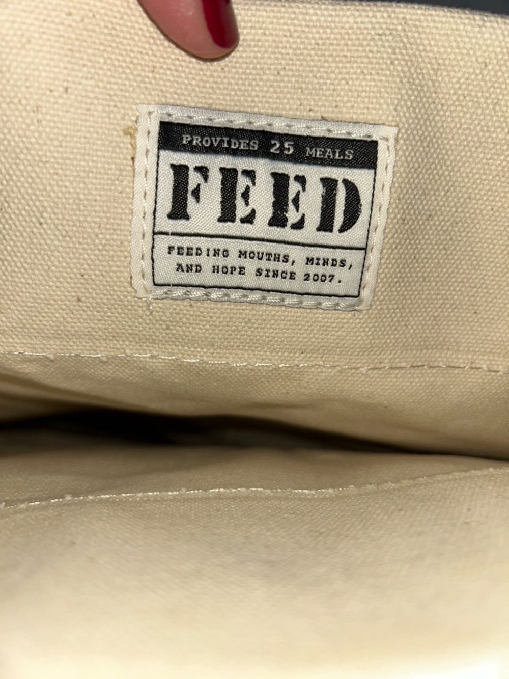 FEED Lauren NEW NWT off white British tanned leather handles tote bag - Picture 2 of 6